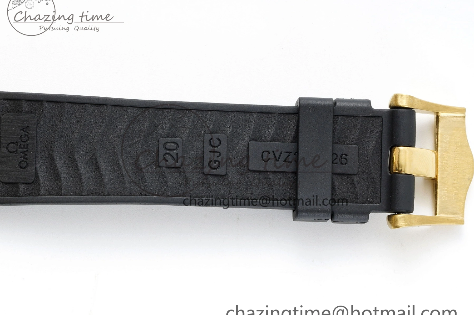 0327 TimelessDesign Speedmaster Moonwatch in Moonshine Gold YG RMF Best Edition YG Dial on Black Rubber Strap Manual Chrono 7834